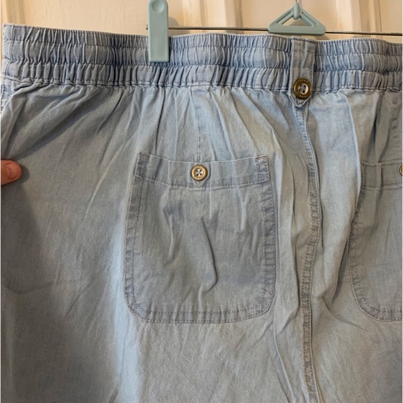 NEVER WORN Torrid 24 Drawstring Short Short - Chambray Blue - Picture 9 of 16
